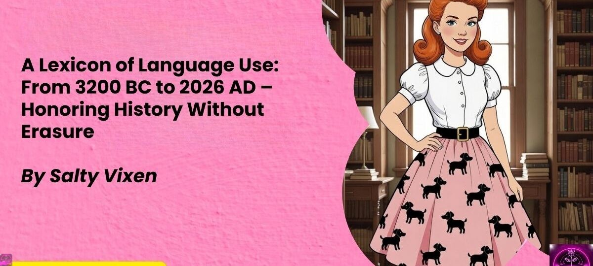 A Lexicon of Language Use From 3200 BC to 2026 AD – Honoring History Without Erasure