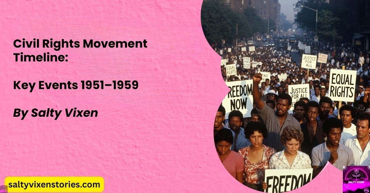 Civil Rights Movement Timeline: Key Events 1951–1959
