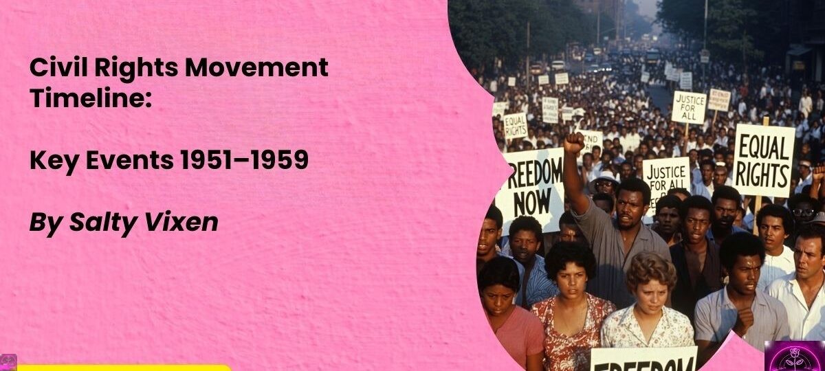 Civil Rights Movement Timeline Key Events 1951–1959