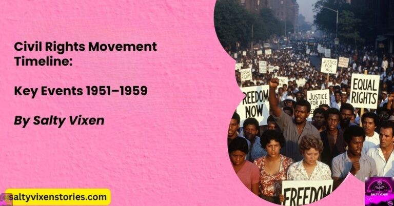 Civil Rights Movement Timeline: Key Events 1951–1959