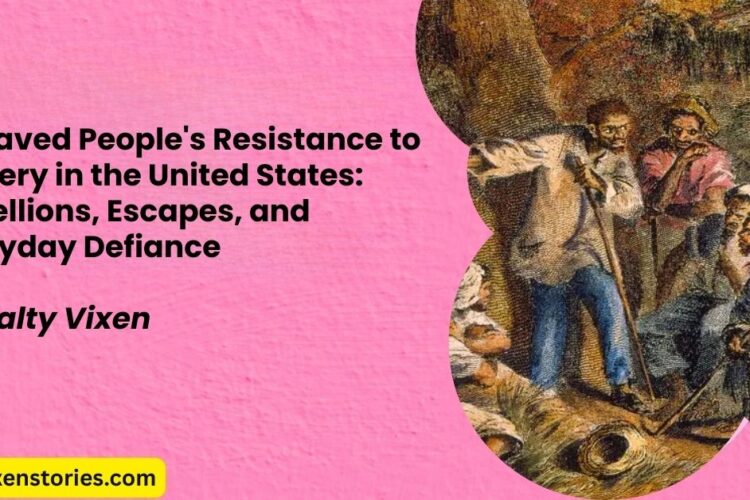 Enslaved Peoples Resistance to Slavery in the United States Rebellions Escapes and Everyday Defiance