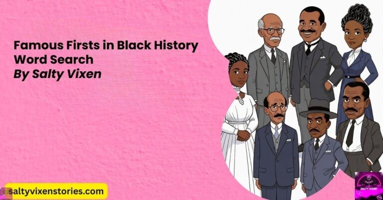 Famous Firsts in Black History Word Search