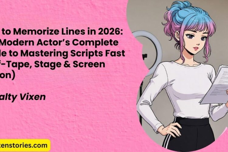 How to Memorize Lines in 2026 The Modern Actors Complete Guide to Mastering Scripts Fast Self Tape Stage Screen Edition
