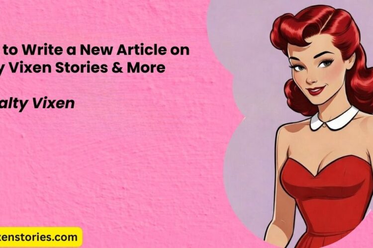 How to Write a New Article on Salty Vixen Stories More