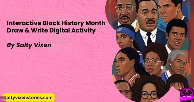 Interactive Black History Month Draw & Write Digital Activity