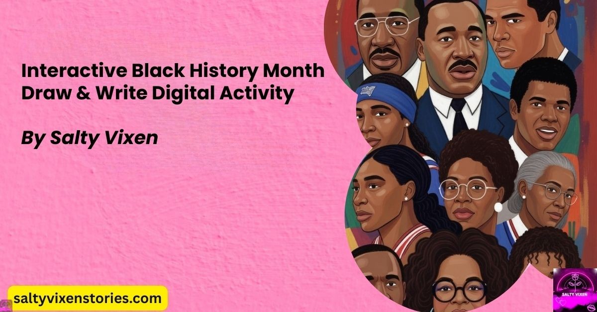 Draw Histri Interactive Black History Month Draw & Write Digital Activity