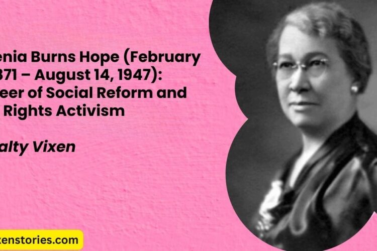 Lugenia Burns Hope February 19 1871 – August 14 1947 Pioneer of Social Reform and Civil Rights Activism