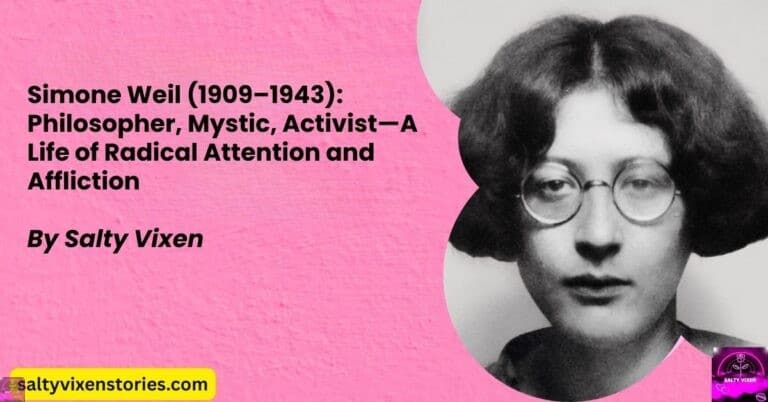 Simone Weil (1909–1943): Philosopher, Mystic, Activist—A Life of Radical Attention and Affliction