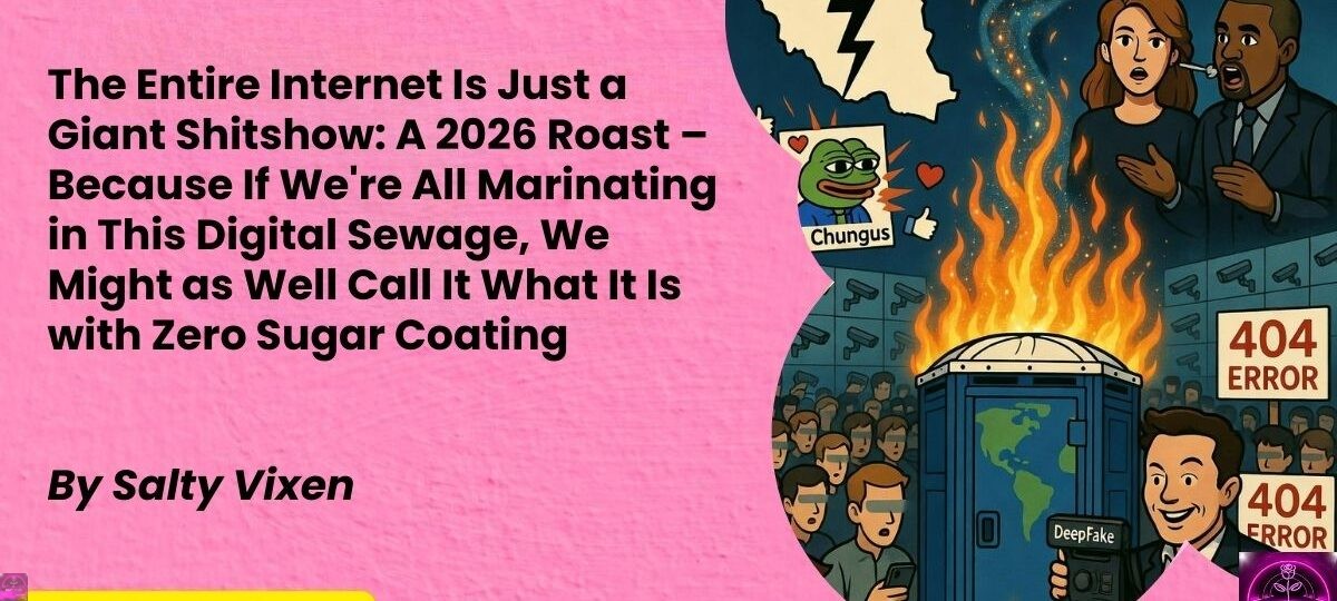 The Entire Internet Is Just a Giant Shitshow A 2026 Roast – Because If Were All Marinating in This Digital Sewage We Might as Well Call It What It Is with Zero Sugar Coating