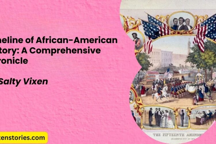 Timeline of African American History A Comprehensive Chronicle