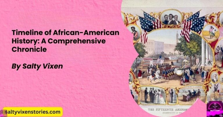 Timeline of African-American History: A Comprehensive Chronicle