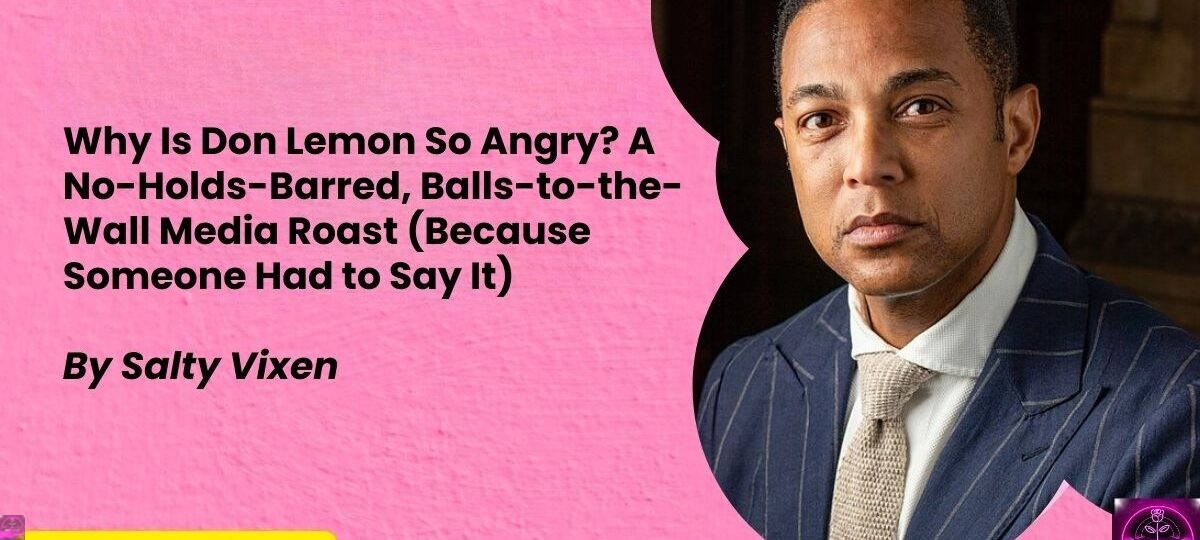 Why Is Don Lemon So Angry A No Holds Barred Balls to the Wall Media Roast Because Someone Had to Say It