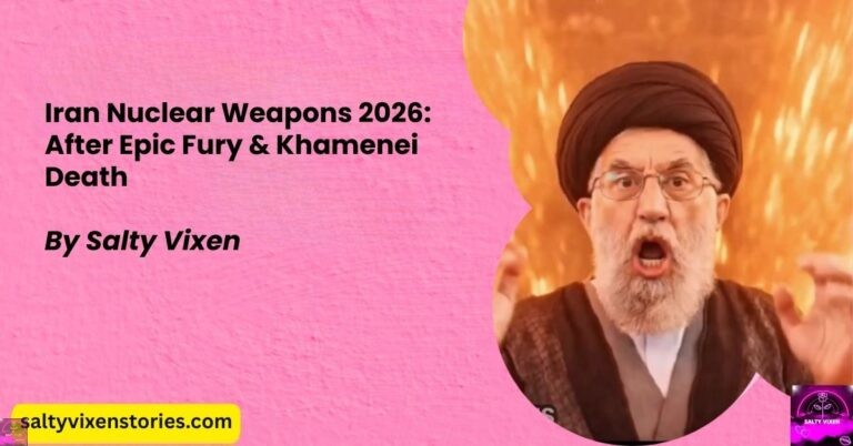 Iran Nuclear Weapons 2026: After Epic Fury & Khamenei Death by Salty Vixen