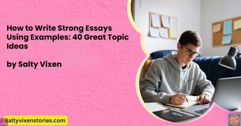 How to Write Strong Essays Using Examples: 40 Great Topic Ideas