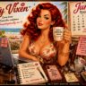 June Romance Calendar