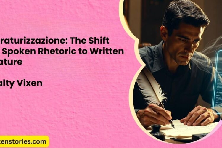 Letteraturizzazione The Shift from Spoken Rhetoric to Written Literature