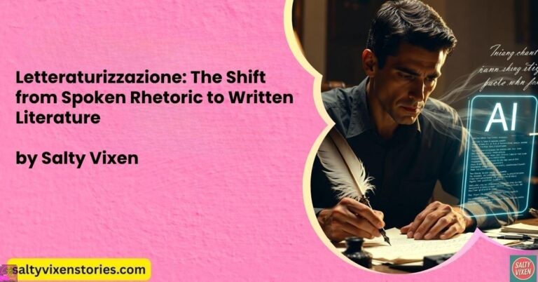 Letteraturizzazione: The Shift from Spoken Rhetoric to Written Literature
