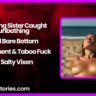 Spanking Sister Caught Sunbathing – Hard Bare Bottom Punishment Taboo Fuck