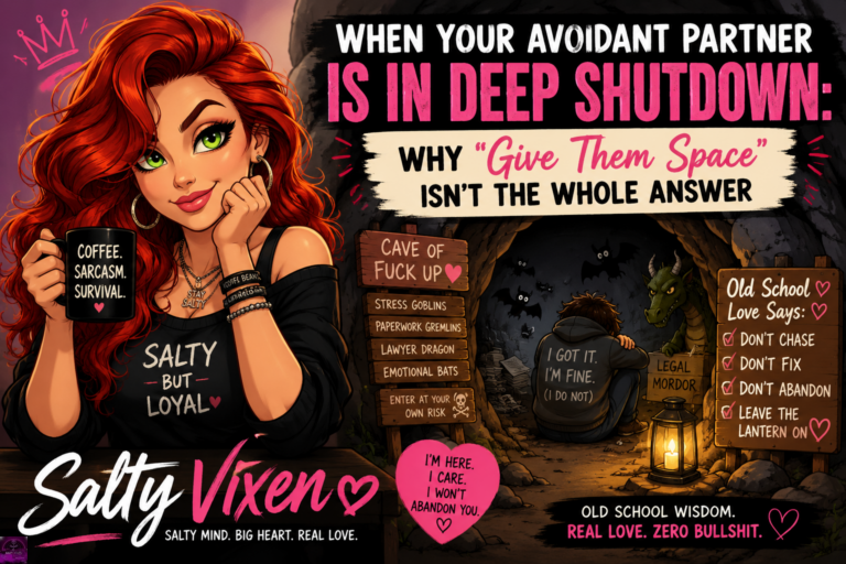 When Your Avoidant Partner Is in Deep Shutdown: Why “Give Them Space” Isn’t the Whole Answer