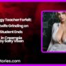 Biology Teacher Forfeit Hotwife Grinding on Student Ends in Creampie