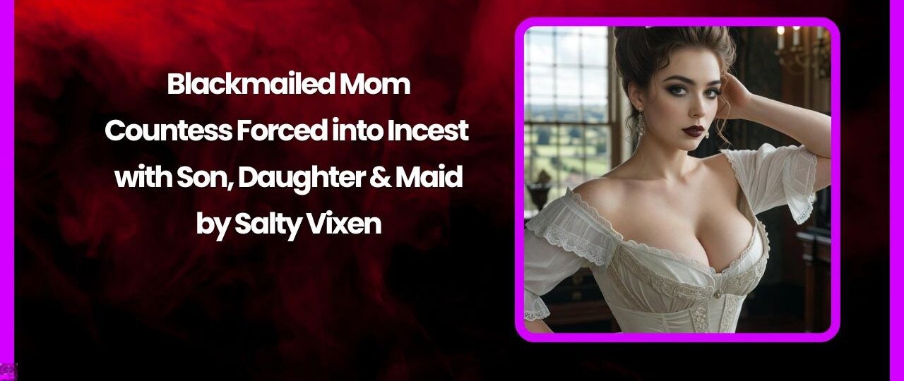 Blackmailed Mom Countess Forced into Incest with Son Daughter Maid