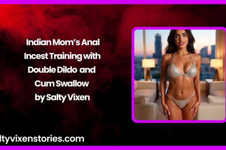 Indian Moms Anal Incest Training with Double Dildo and Cum Swallow by Salty Vixen