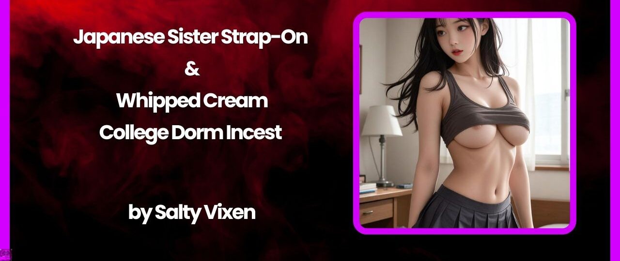 Japanese Sister Strap On Whipped Cream College Dorm Incest Story by Salty Vixen