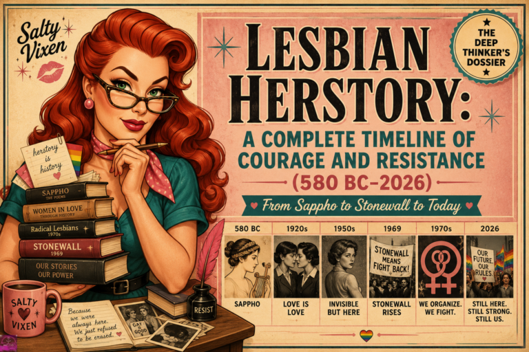Lesbian Herstory: A Complete Timeline of Courage and Resistance (580 BC–2026)