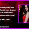 Straight College Guy Gets Epic Car Blowjob from Spanish Trans Girl in Red Dress – Then He Returns the Favor