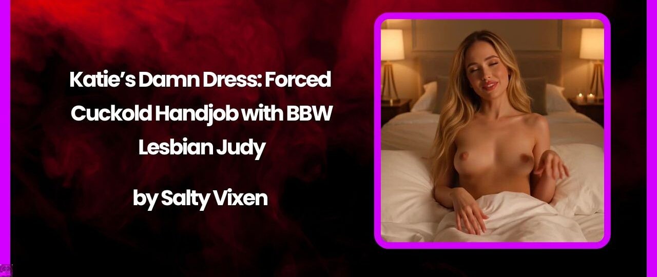 Katie’s Damn Dress: Forced Cuckold Handjob with BBW Lesbian Judy 1 Katies Damn Dress Forced Cuckold Handjob with BBW Lesbian Judy