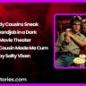 Nerdy Cousins Sneak a Handjob in a Dark Movie Theater – My Shy Cousin Made Me Cum