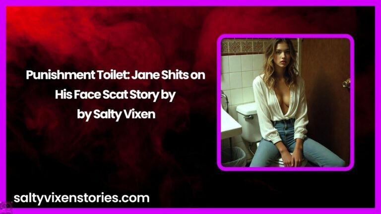 Punishment Toilet: Jane Shits on His Face Scat Story by Salty Vixen