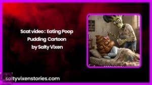 Scat video: Eating Poop Pudding Cartoon by Salty Vixen