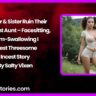 Brother Sister Ruin Their Pregnant Aunt – Facesitting Cum Swallowing Incest Threesome