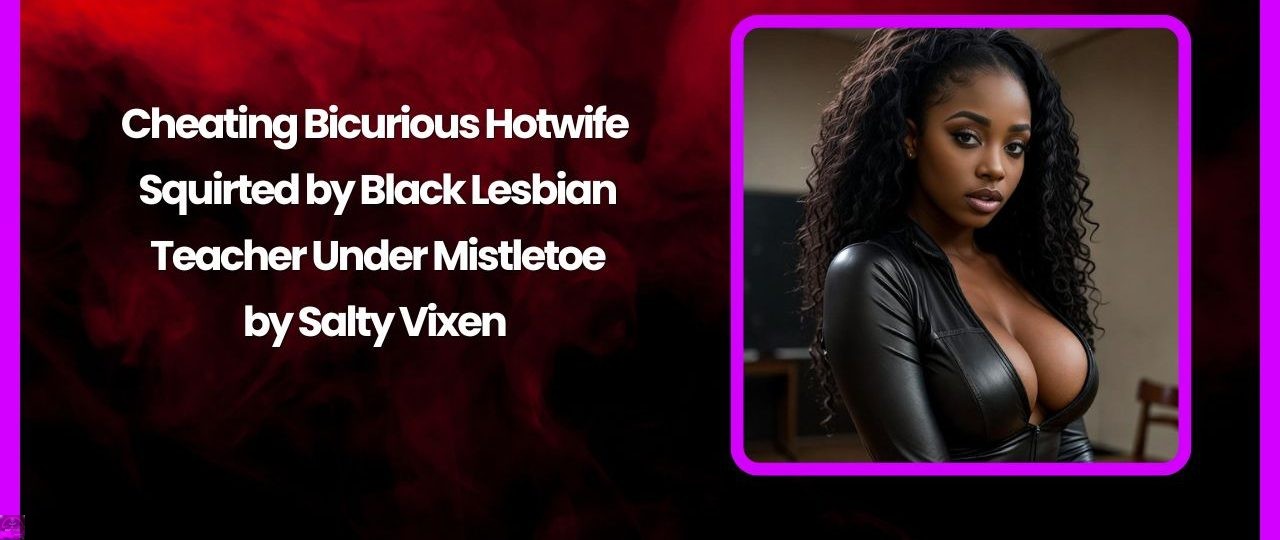 Cheating Bicurious Hotwife Squirted by Black Lesbian Teacher Under Mistletoe