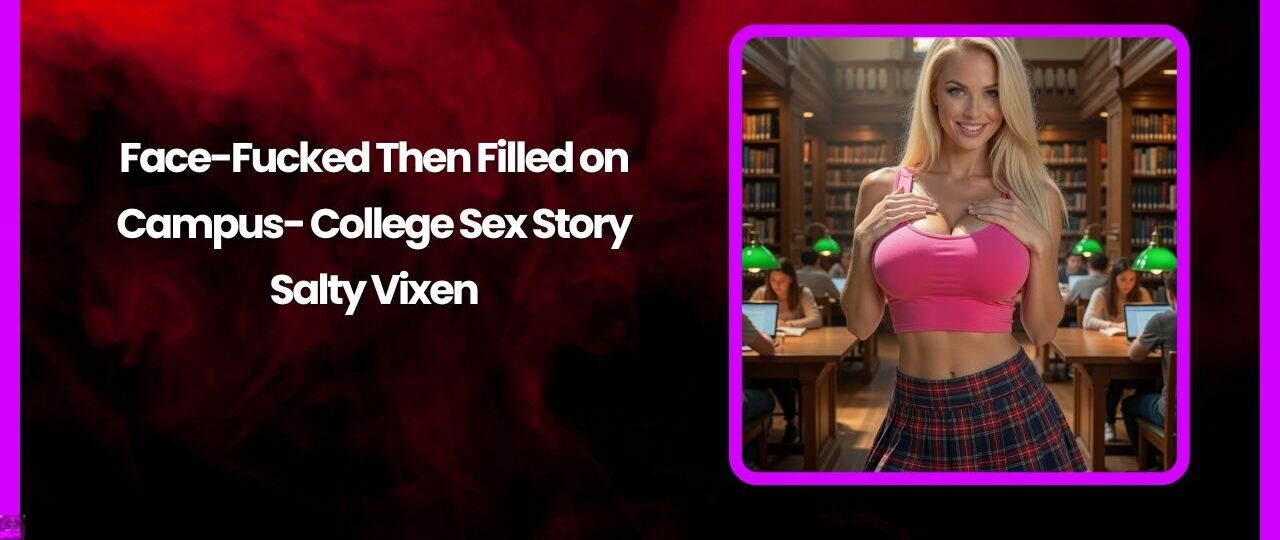 Face-Fucked Then Filled on Campus- College Sex Story by Salty Vixen 1 Face Fucked Then Filled on Campus College Sex Story by Salty Vixen