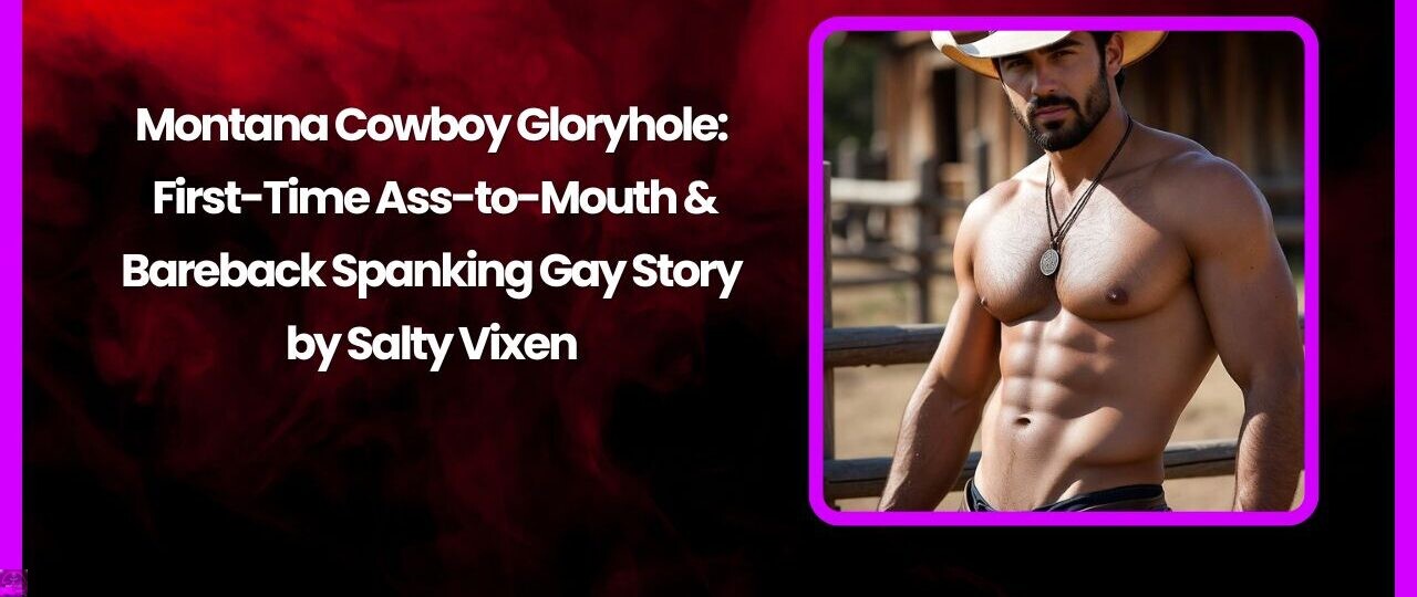 Montana Cowboy Gloryhole: First-Time Ass-to-Mouth & Bareback Spanking Gay Story by Salty Vixen 1 Montana Cowboy Gloryhole First Time Ass to Mouth Bareback Spanking Gay Story by Salty Vixen