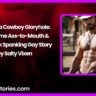 Montana Cowboy Gloryhole First Time Ass to Mouth Bareback Spanking Gay Story by Salty Vixen
