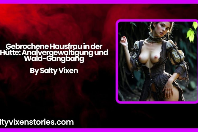 Gebrochene Hausfrau in der Hütte: Analvergewaltigung und Wald-Gangbang
