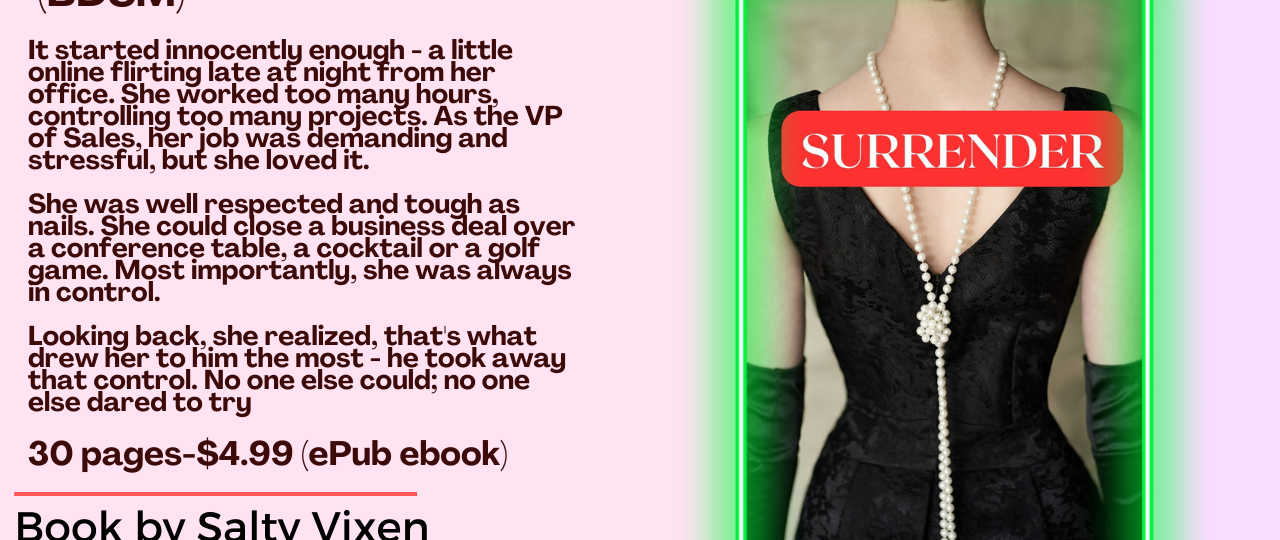 surrender bdsm ebook by salty vixen